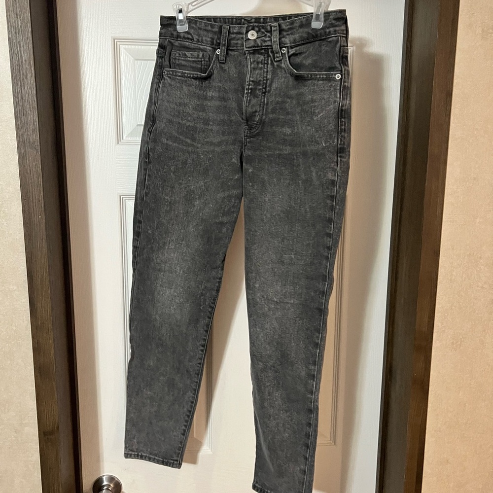 Old Navy Faded Black Straight Leg Jeans Modern Fit